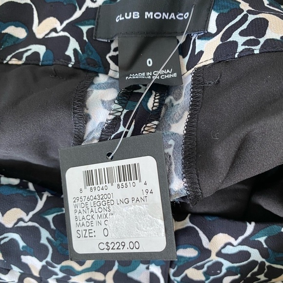 Nwt Club Monaco Wide Leg High Rise Trouser Pants - Picture 6 of 11